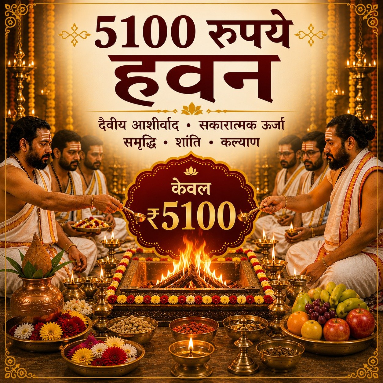 5100 रुपये हवन