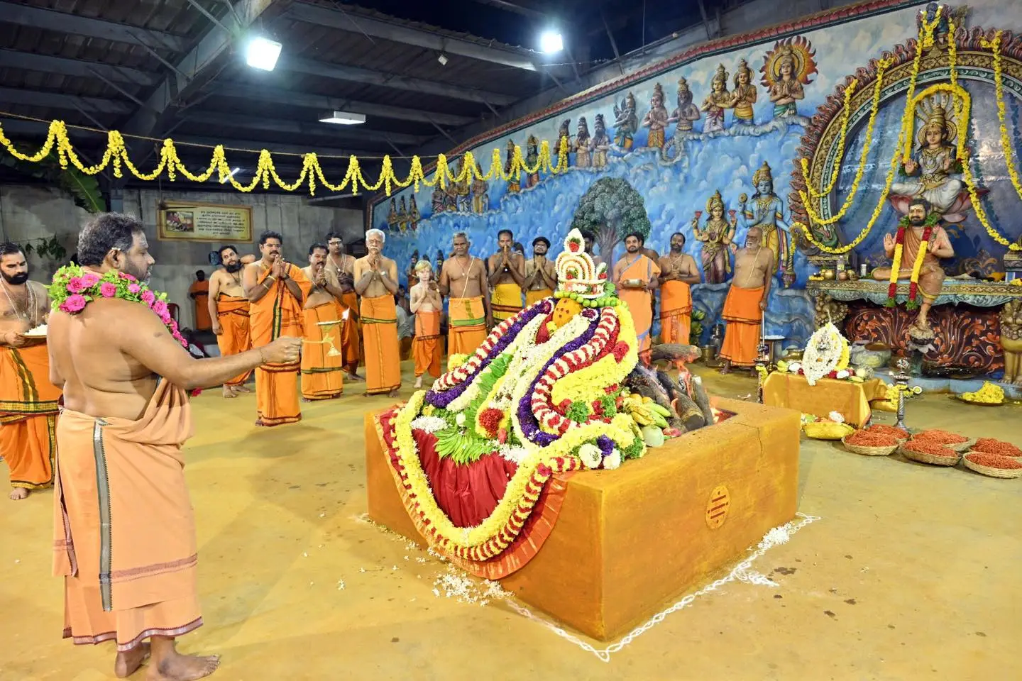 Pournami Yagam ritual ceremony